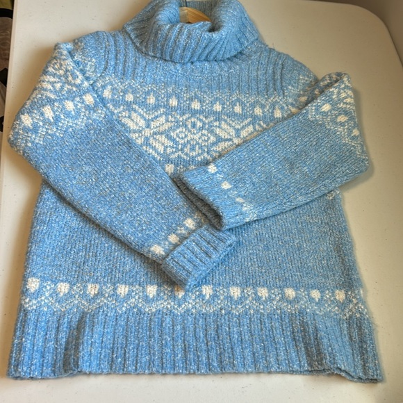 L.L. Bean Fair Isle Turtleneck Sweater - Picture 8 of 10